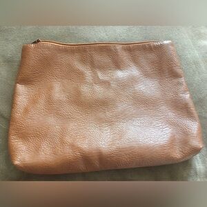 Free people brand brown soft leather case for iPad or laptop